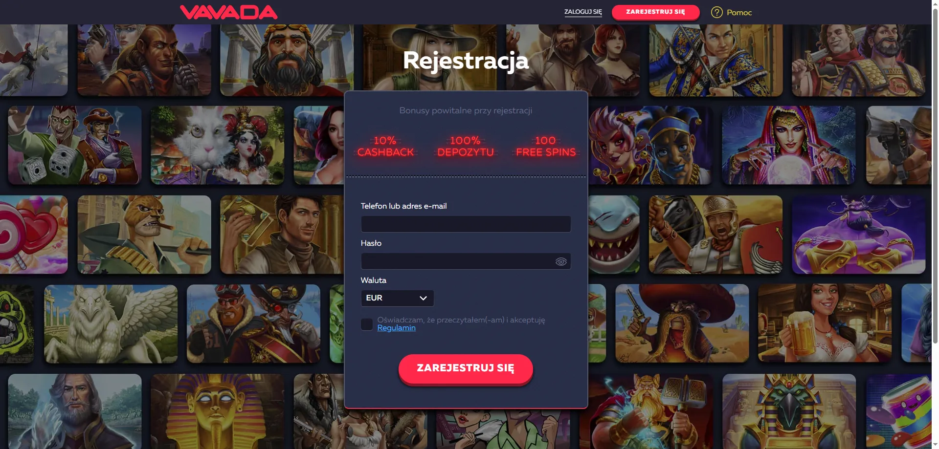 Rejestracja w Vavada Casino krok po kroku dla graczy z Polski